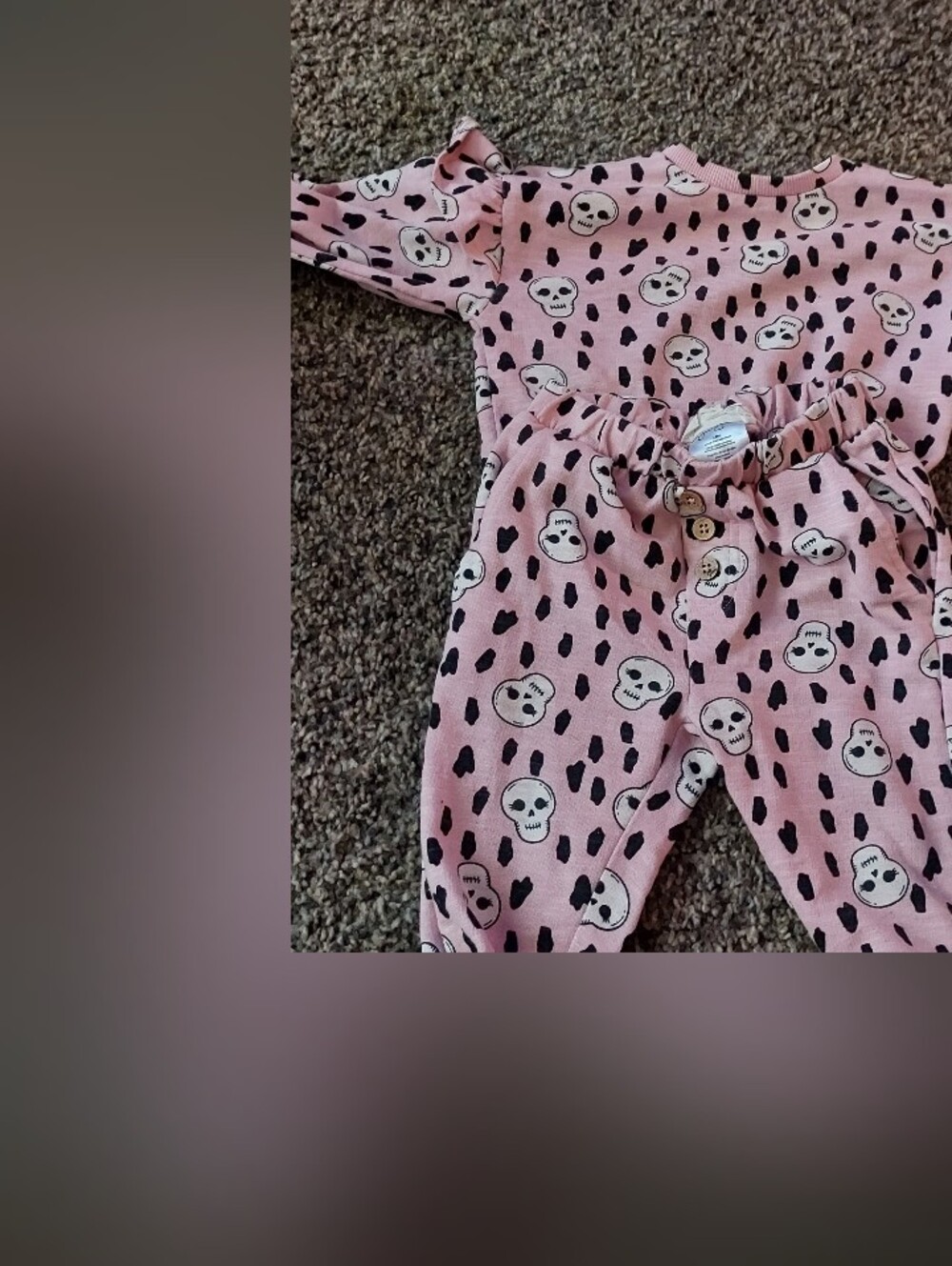 Pink Skull Print Kids Jessica Simpson